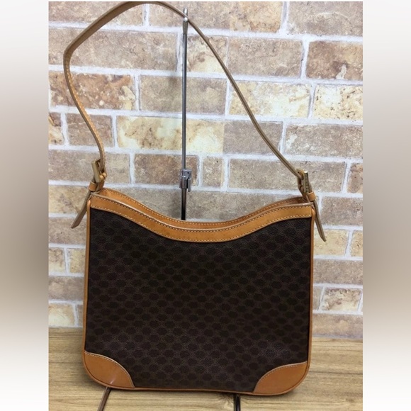 Celine Brown and Tan Shoulder Bag - Picture 5 of 15